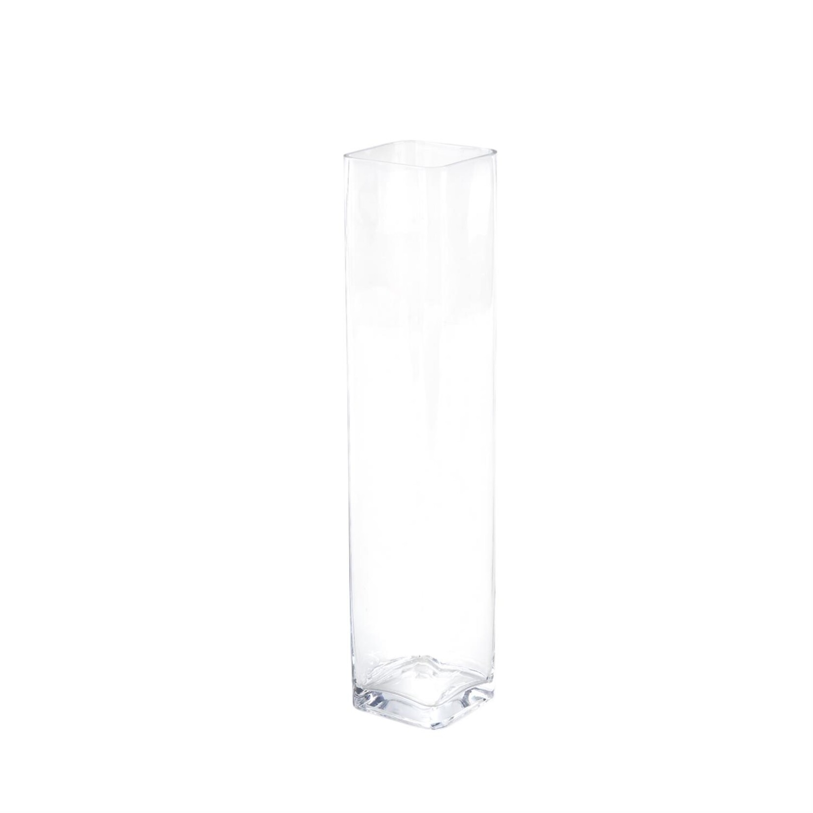 Deco Marche Clear Glass Tall Decorative Vase, 4"x 20"