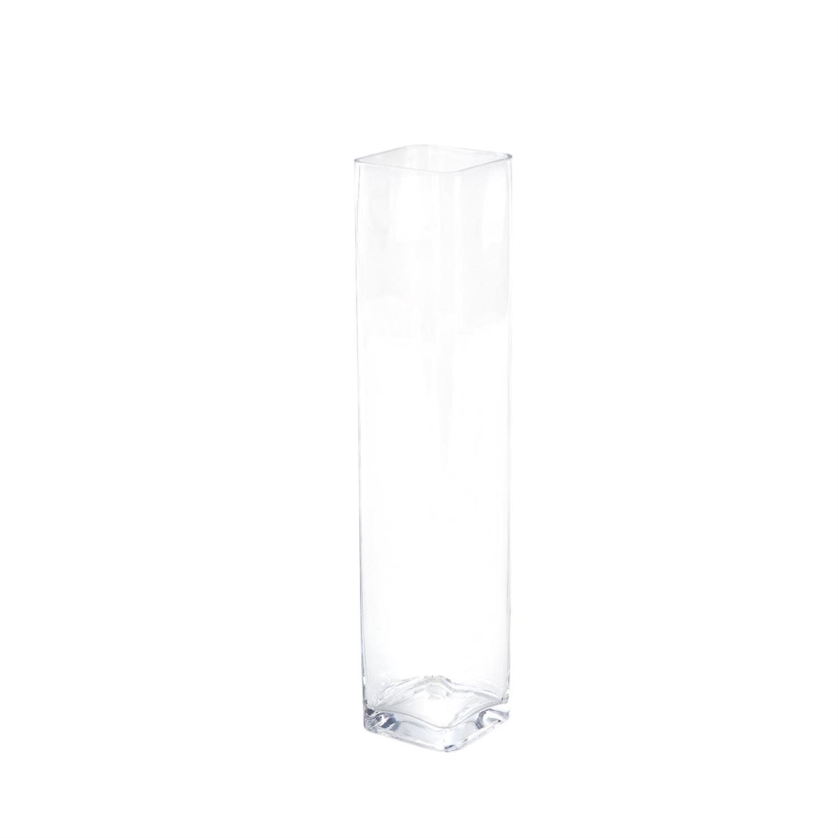 Deco Marche Clear Glass Tall Decorative Vase, 4"x 20"
