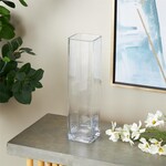 Deco Marche Clear Glass Decorative Vase, 4"x 24"