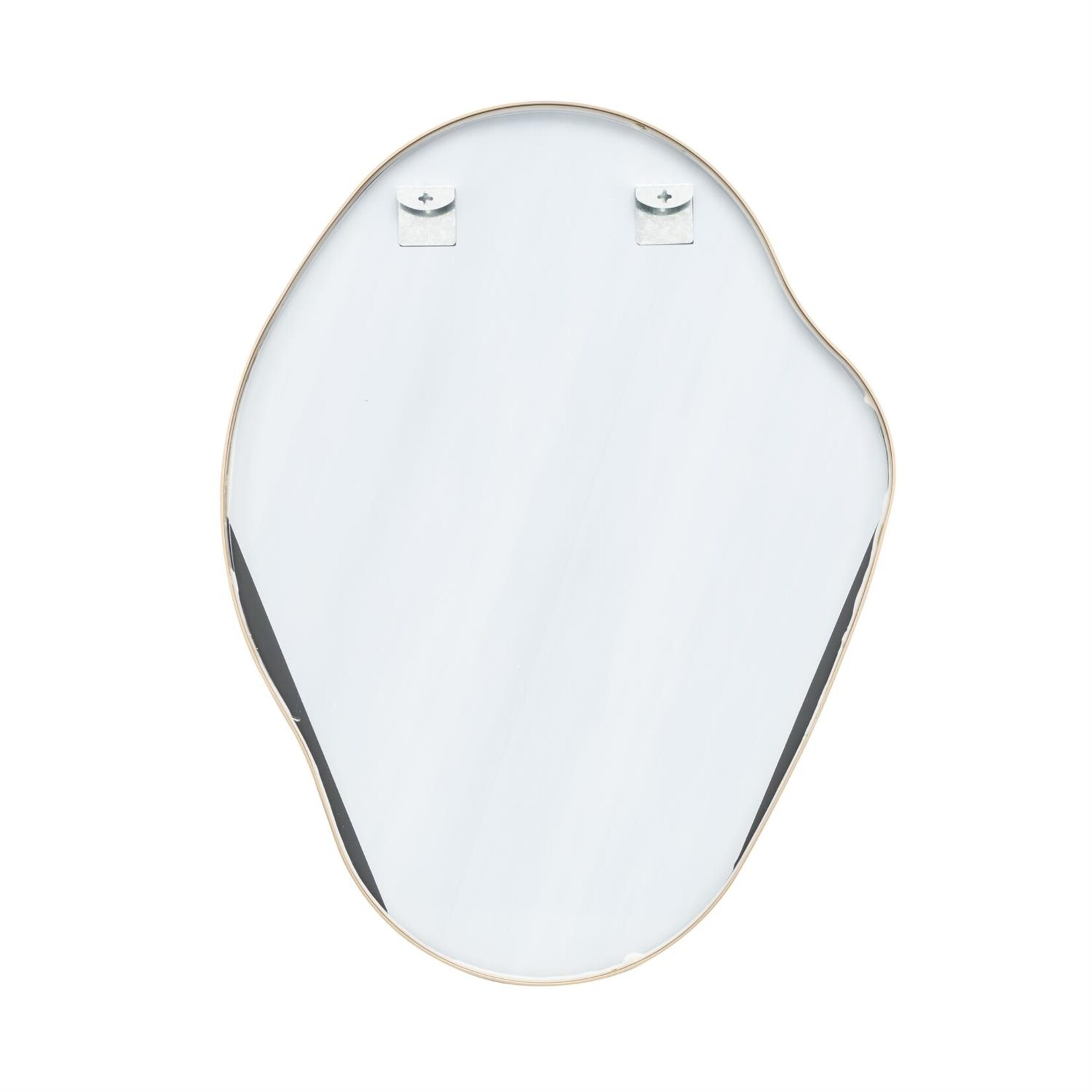 Deco Marche Gold Aluminum Metal Abstract Wavy Room Wall Mirror