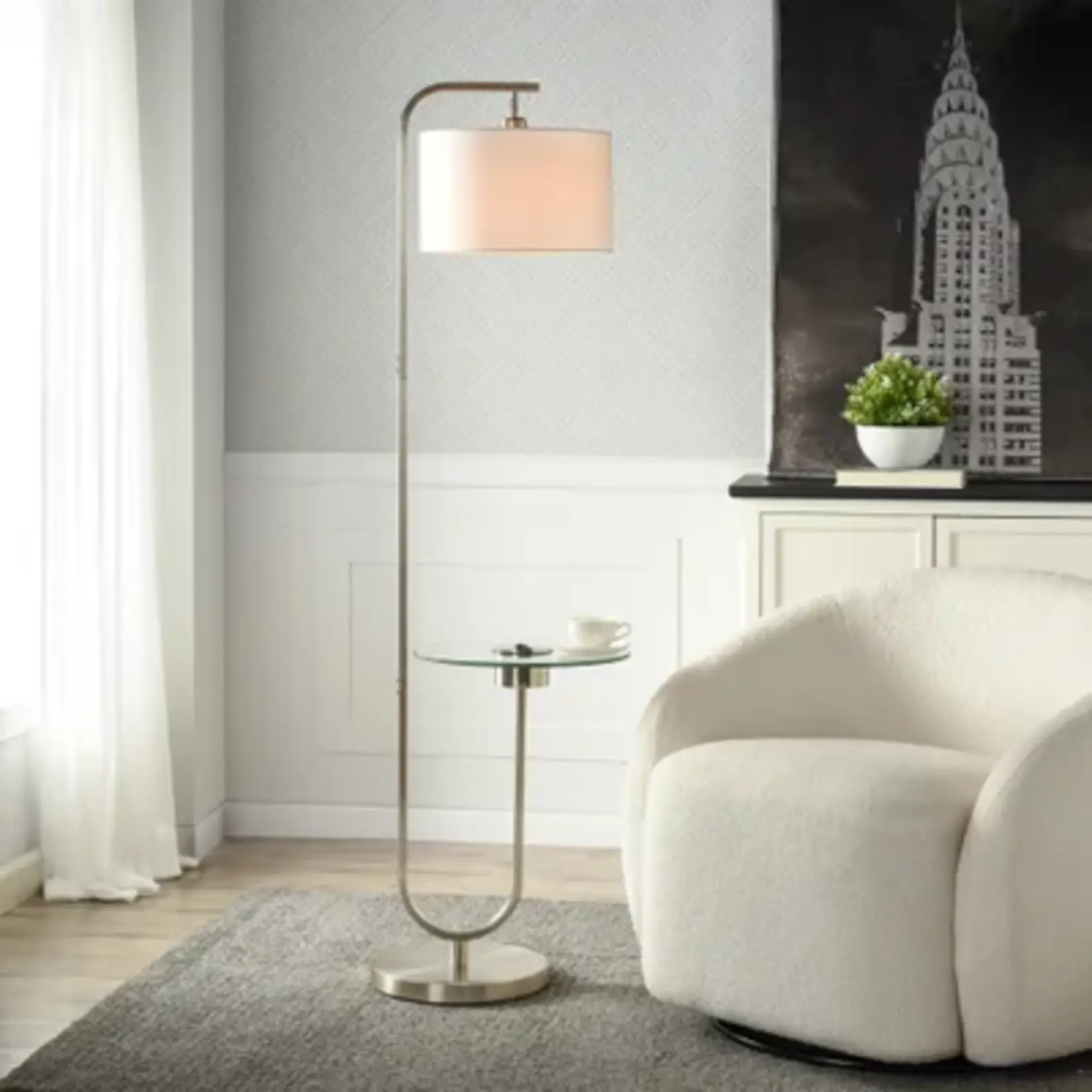 Stylecraft Steel Floor Lamp