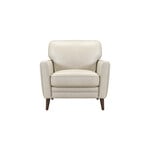 Cream Violino Putty Leather Chair
