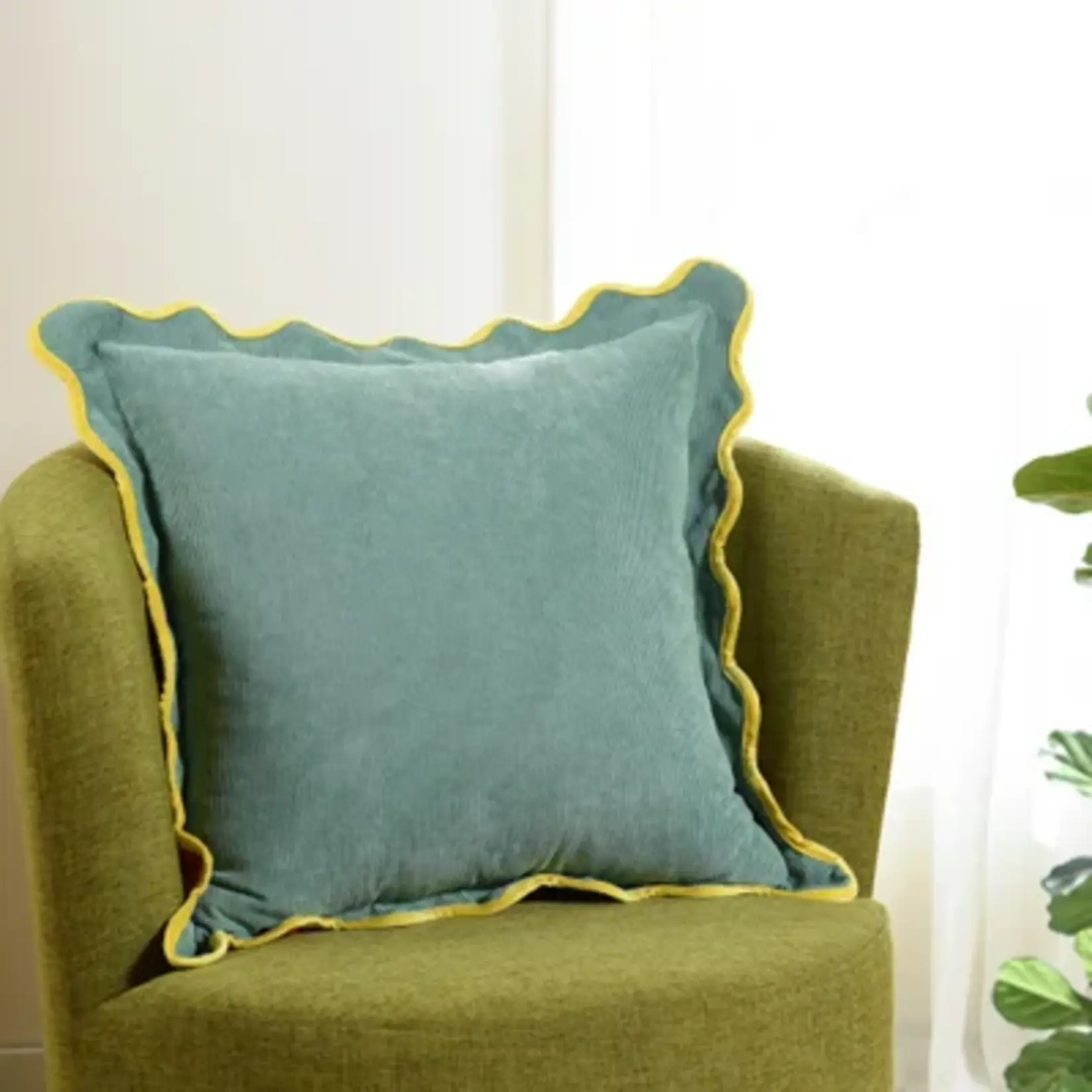 Stylecraft Green & Pink Tamara Day Pillow