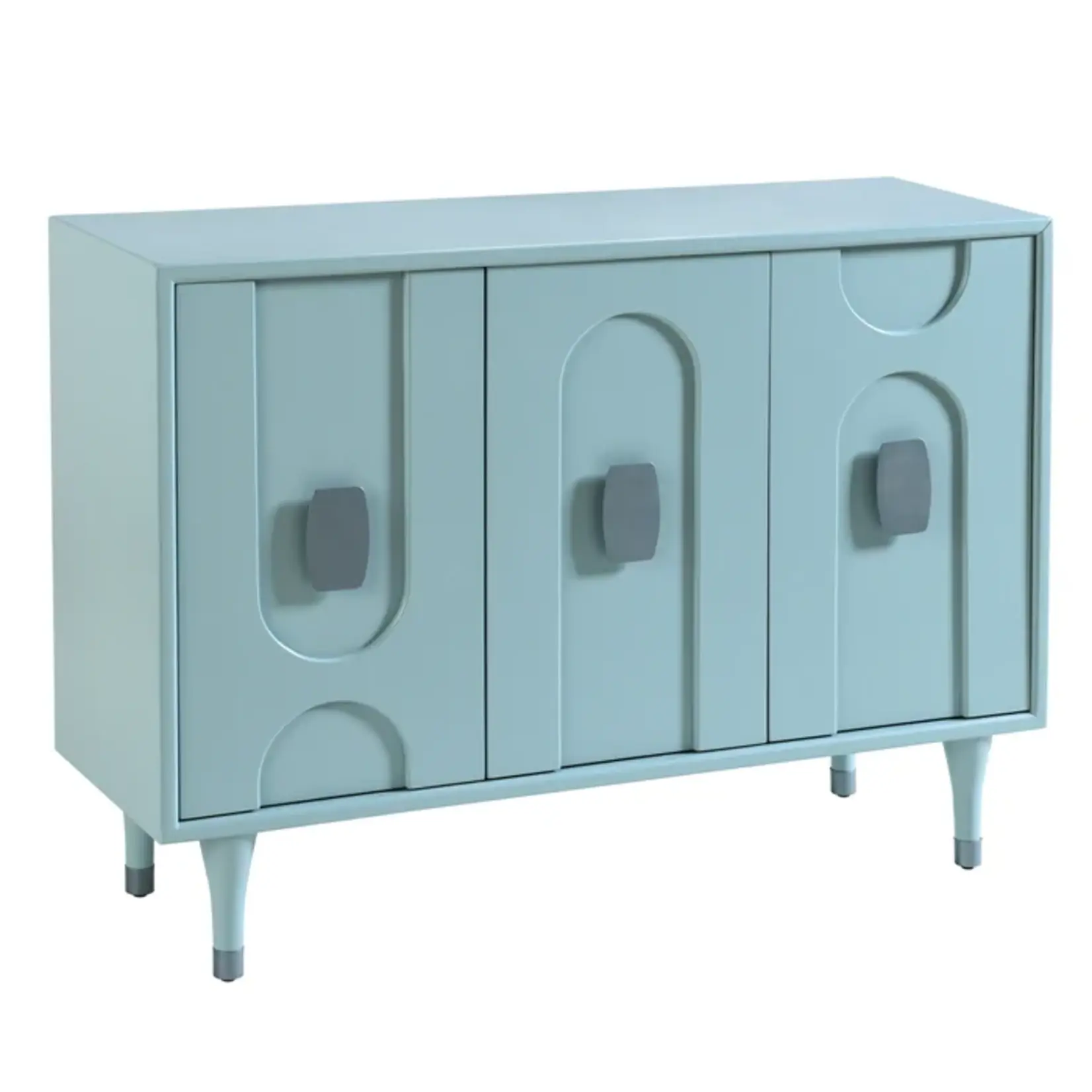Stylecraft Robin Egg Blue 3 Door Wooden Cabinet