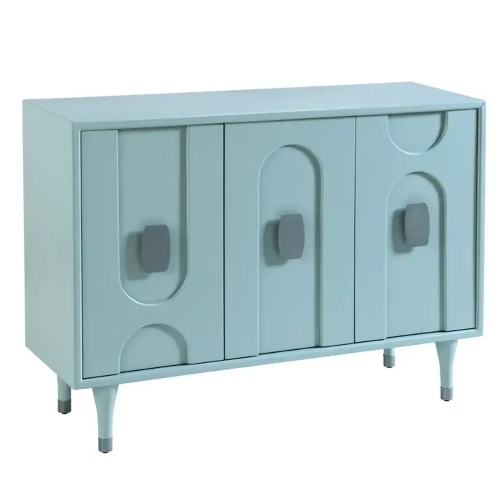 Stylecraft Robin Egg Blue 3 Door Wooden Cabinet