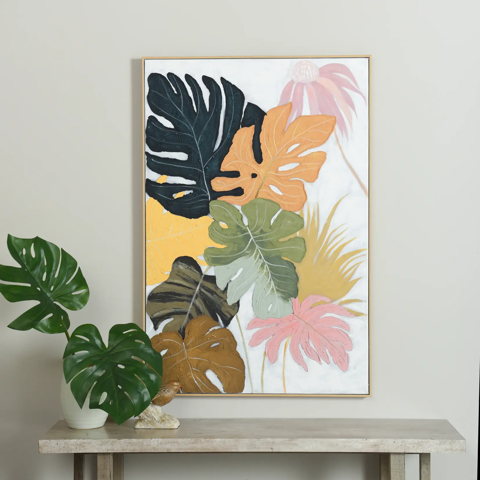 Stylecraft STIPULES I Natural Hand Painted Framed