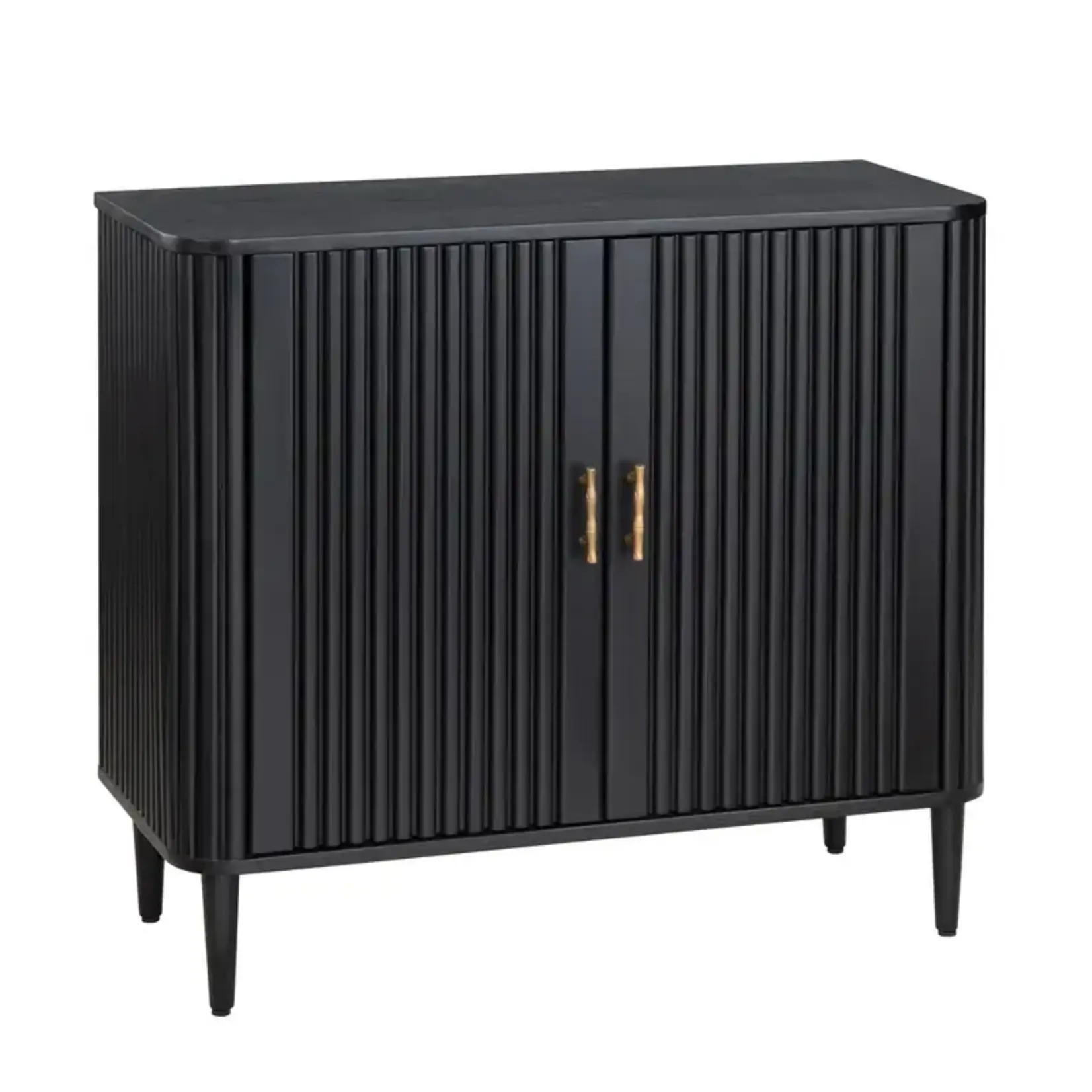 Crestview Black 2 Door Cabinet