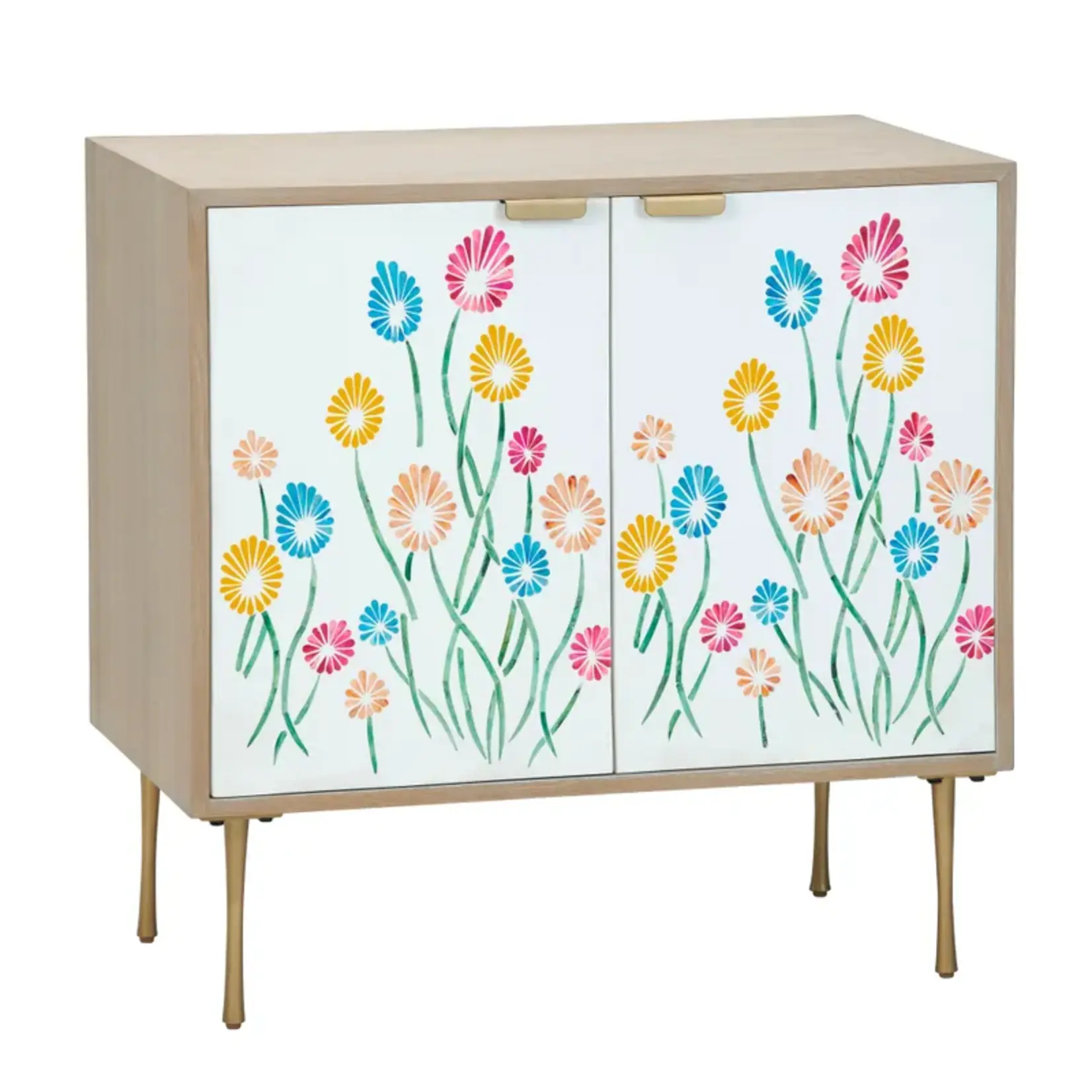 Crestview Botanical 2 Door Cabinet