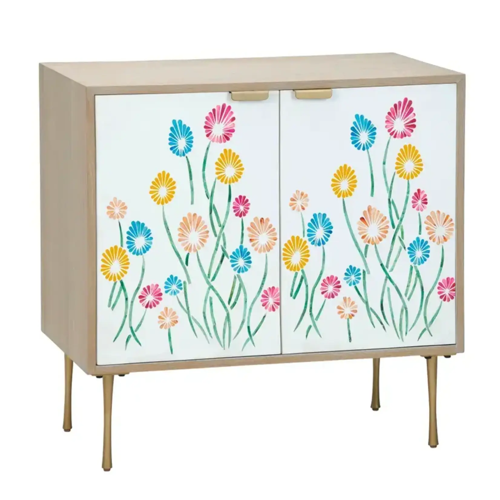 Crestview Botanical 2 Door Cabinet
