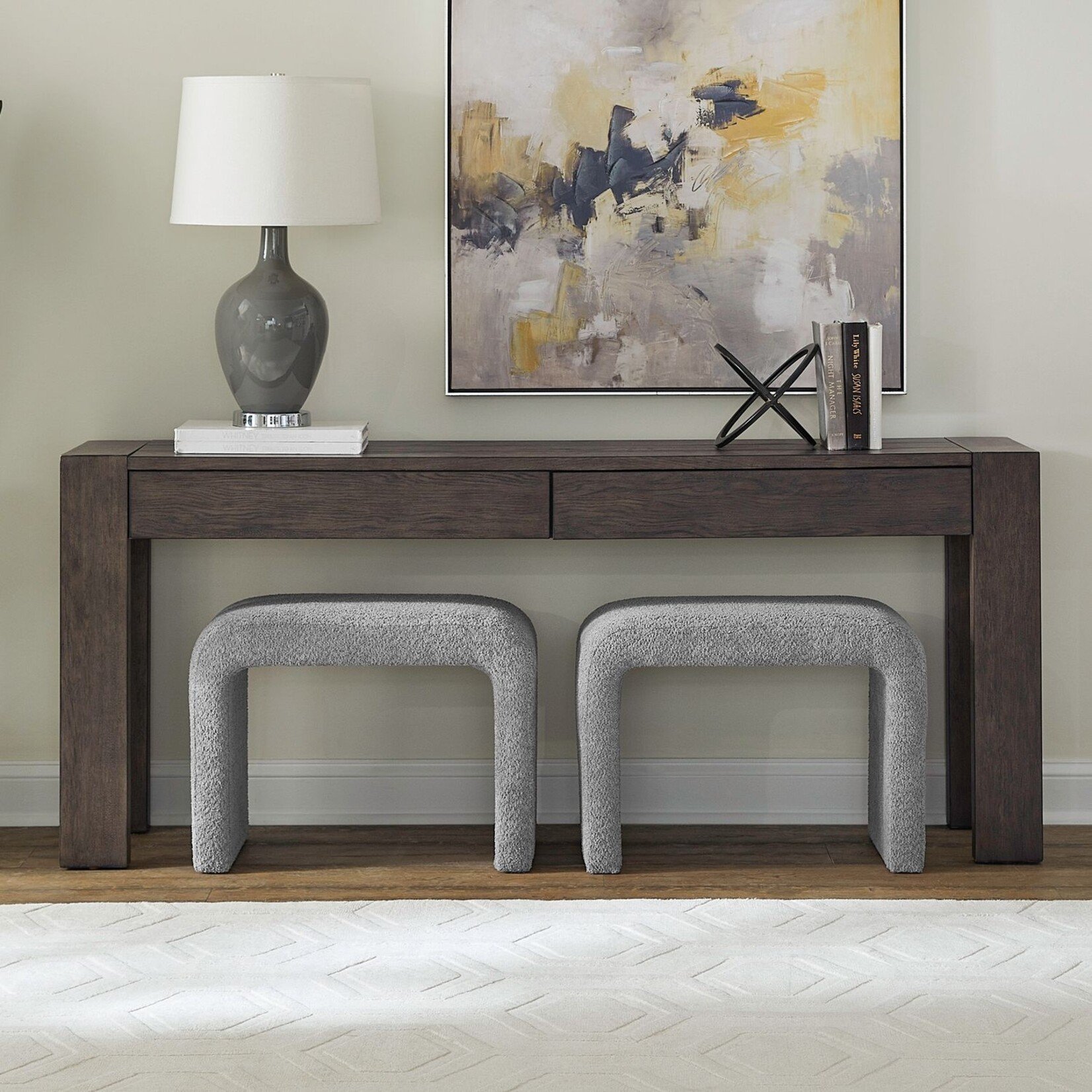 Liberty Furniture Cascade Falls Console with 2 stools