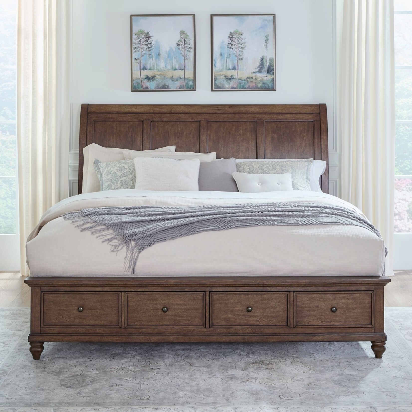Liberty Furniture Twin Lakes Queen Storage Bed