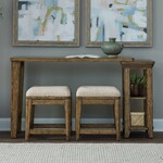 Liberty Furniture Carolina Park Console Table w/Uph Stools
