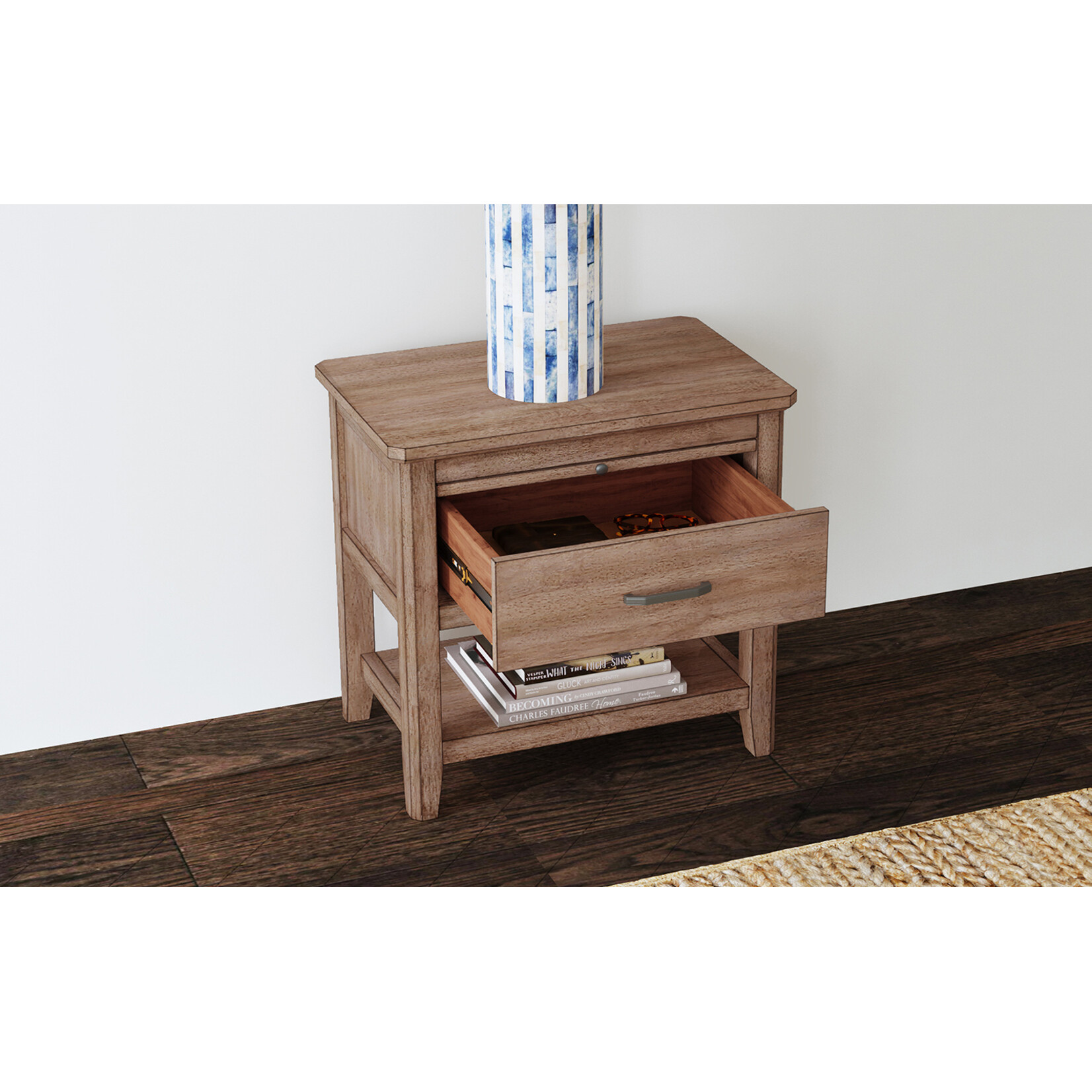 A-America Geo Heights Butterscotch Nightstand -(L1UM/L2UM)