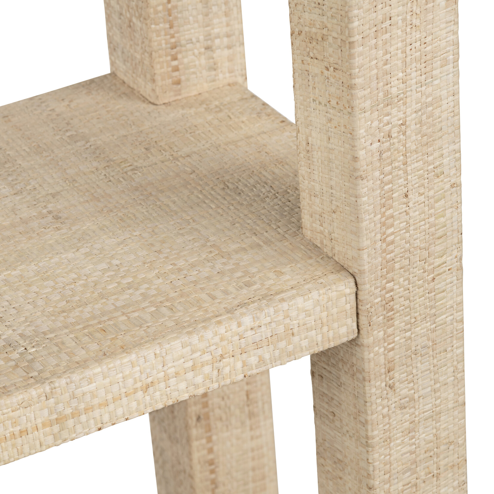 Crestview Providence 4 Shelf Rafia Etagere