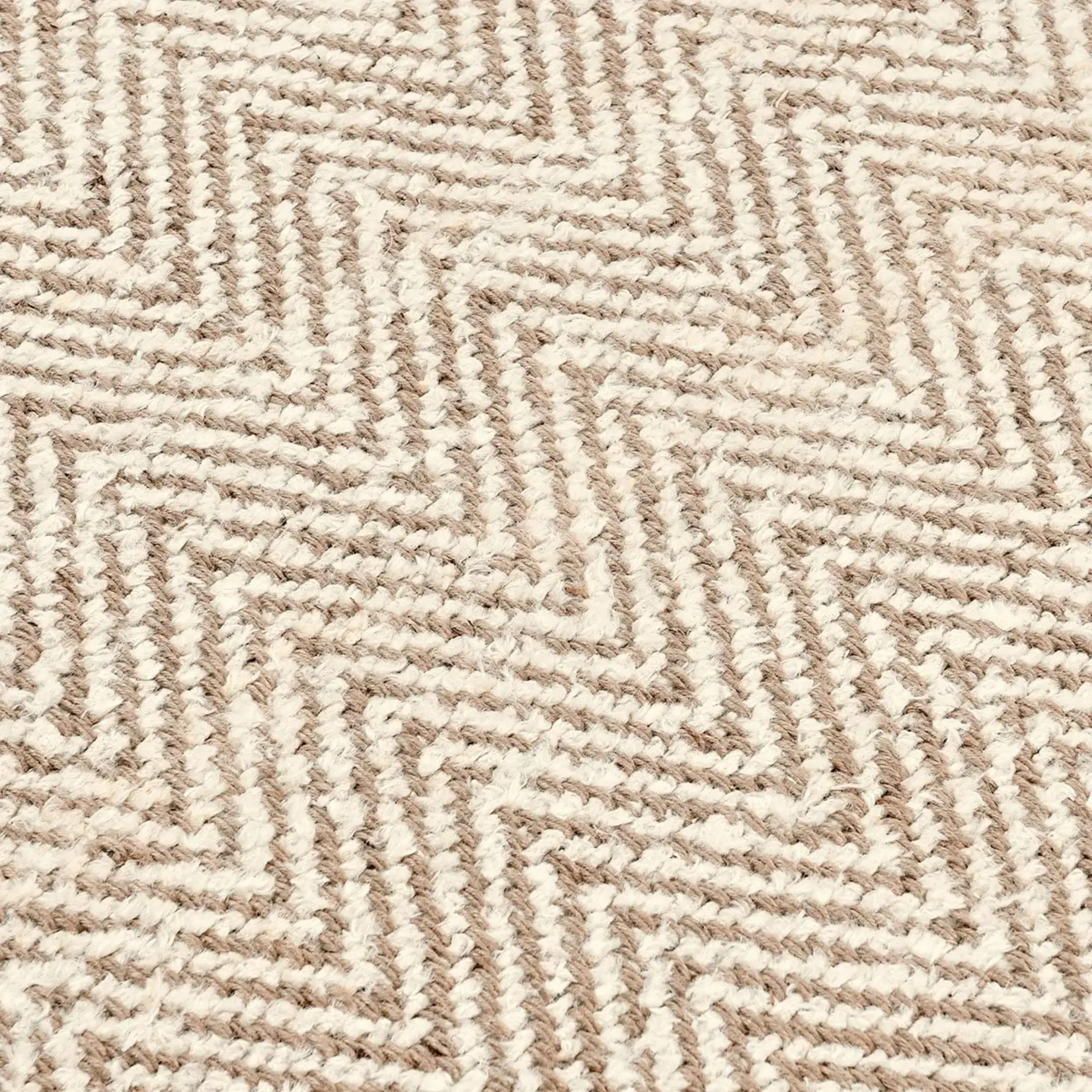 Classic Home Herringbone Chenille Ivory/Natural 5x8
