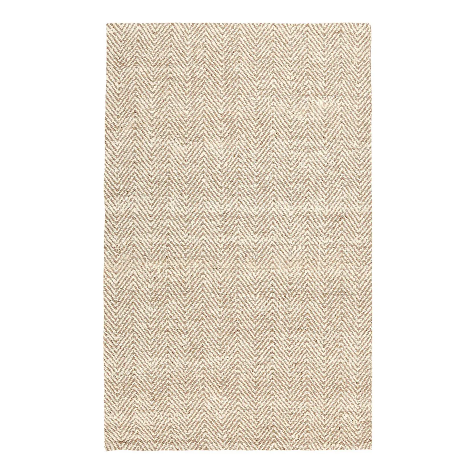 Classic Home Herringbone Chenille Ivory/Natural 5x8