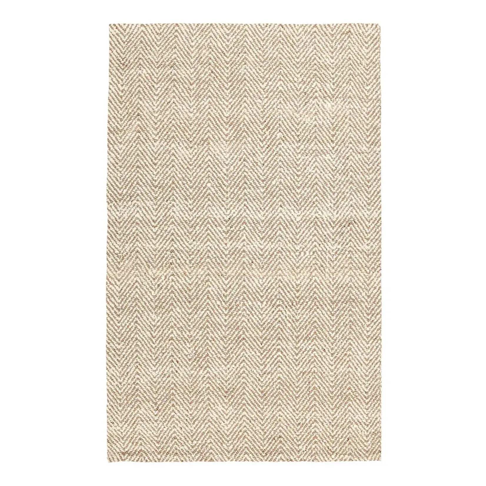Classic Home Herringbone Chenille Ivory/Natural 5x8