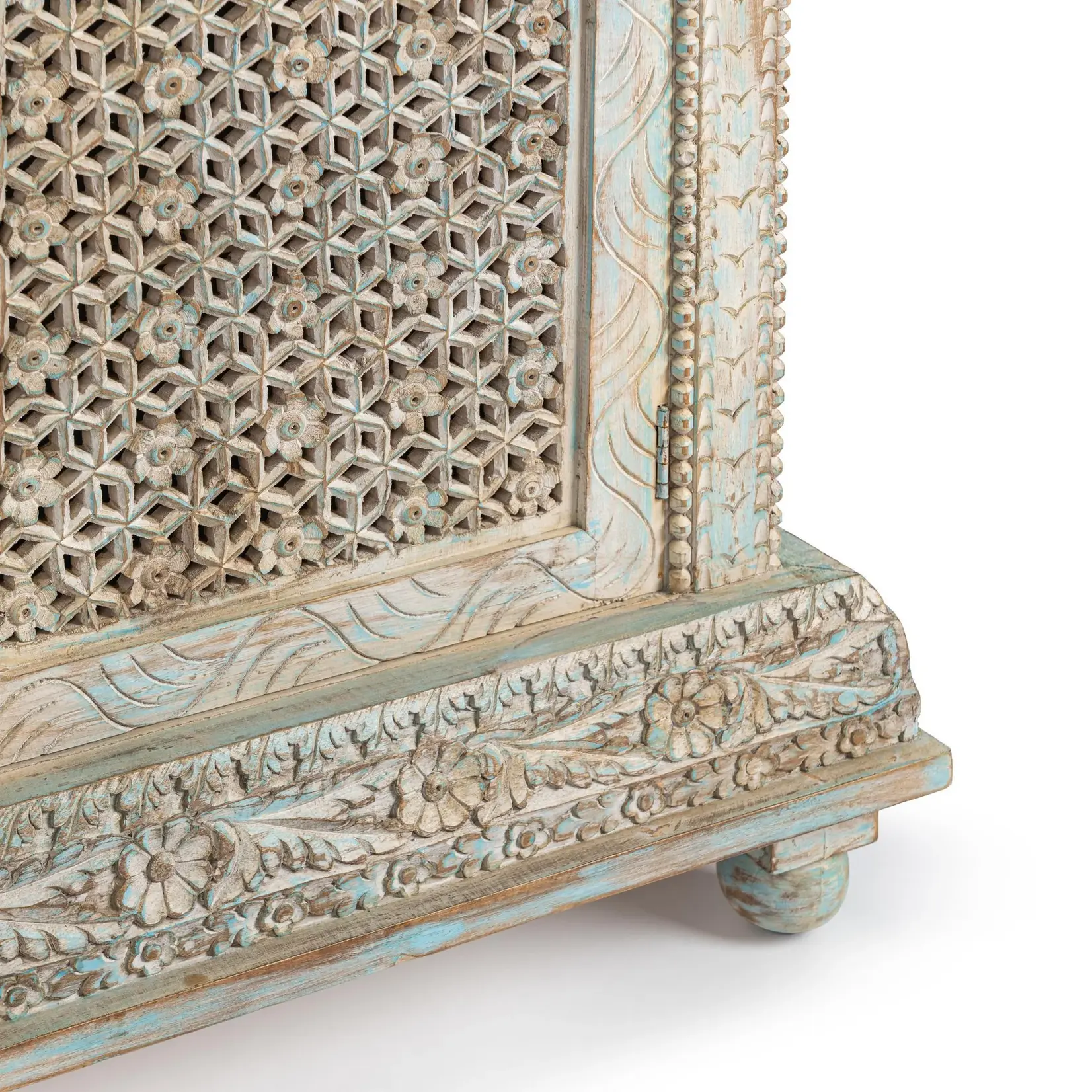 Classic Home Beth 2 Door Cabinet Seaside Blue