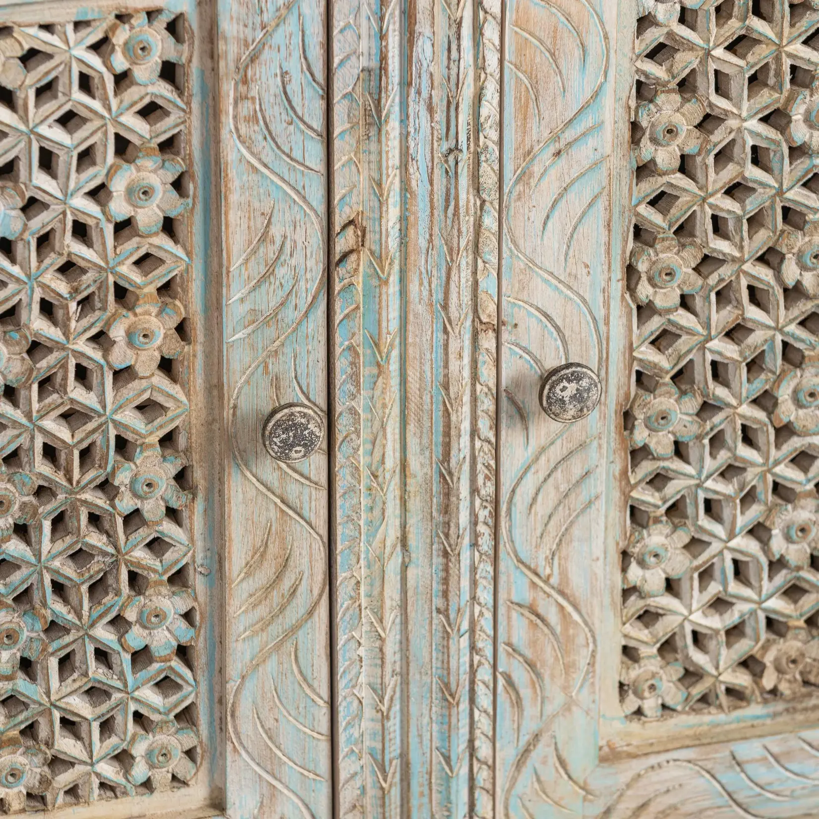 Classic Home Beth 2 Door Cabinet Seaside Blue