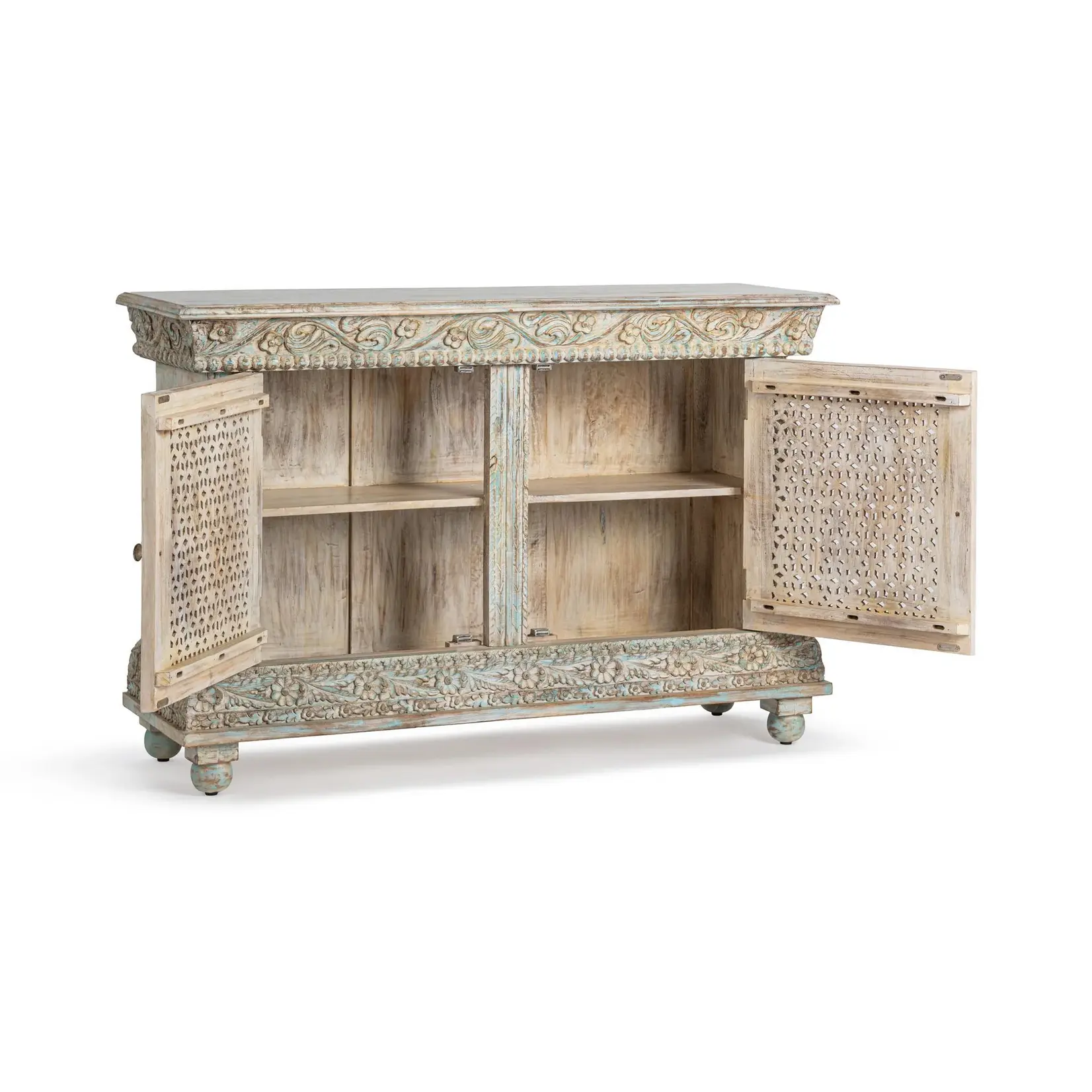 Classic Home Beth 2 Door Cabinet Seaside Blue