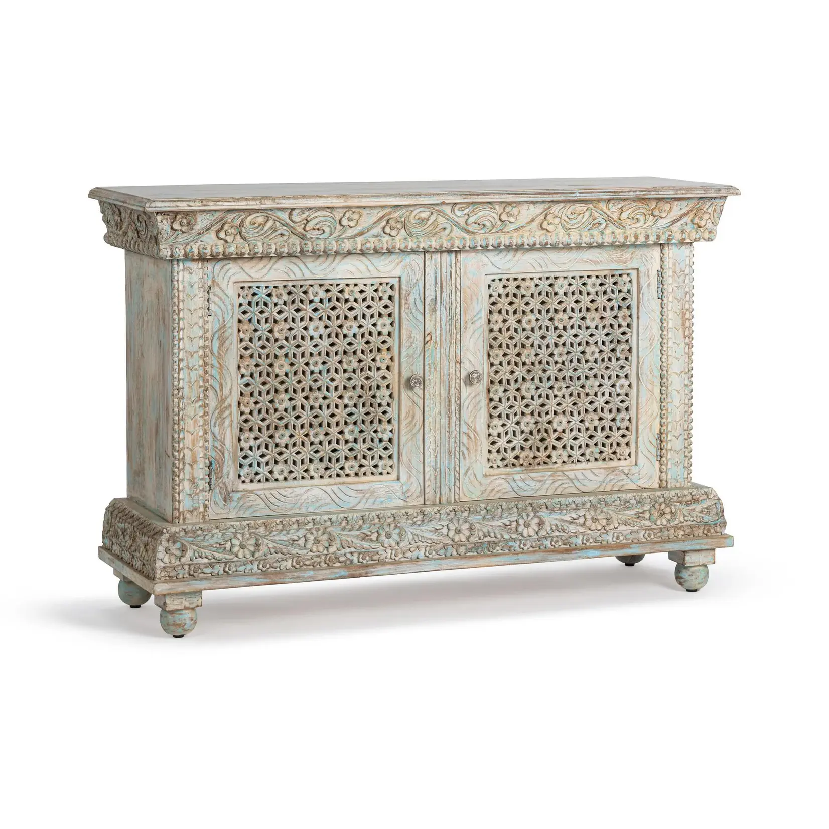 Classic Home Beth 2 Door Cabinet Seaside Blue