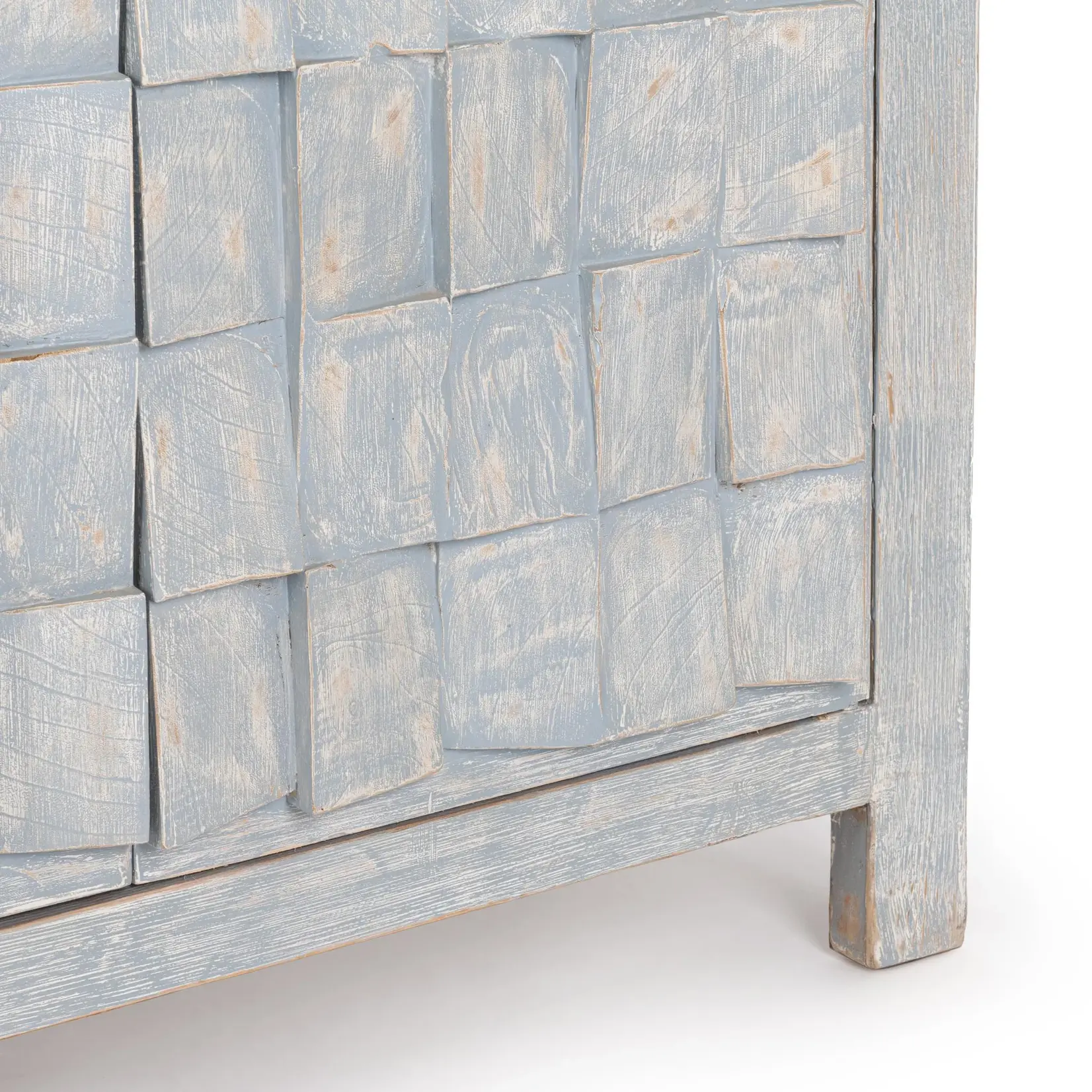 Classic Home Gama 4 Door Cabinet Blue Washed