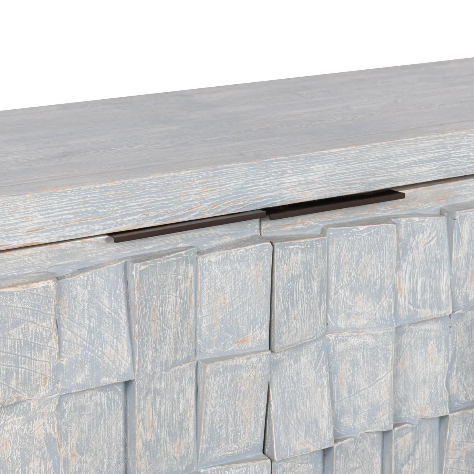 Classic Home Gama 4 Door Cabinet Blue Washed