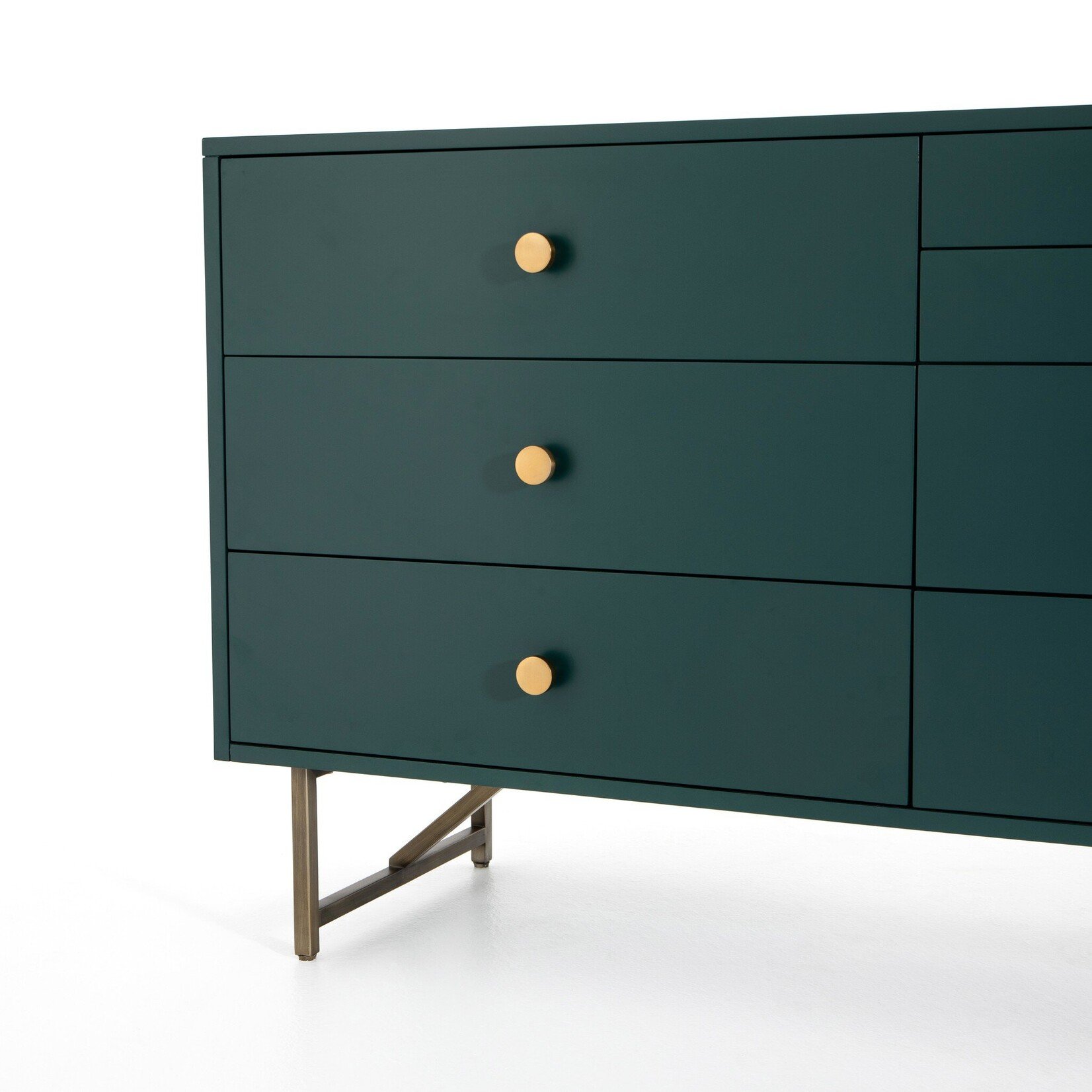 Four Hands Van 7 Drawer Dresser Juniper Green