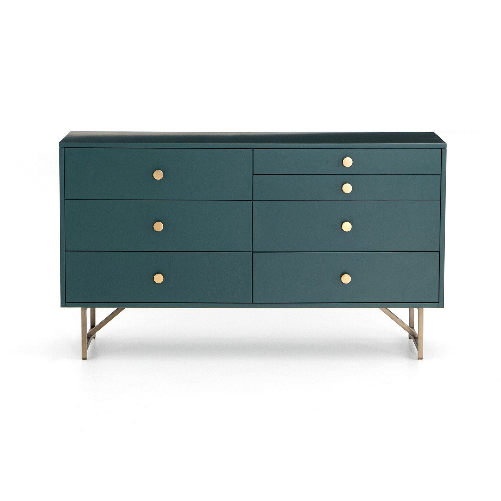 Four Hands Van 7 Drawer Dresser Juniper Green