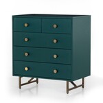 Four Hands Van 5 Drawer Dresser Juniper Green