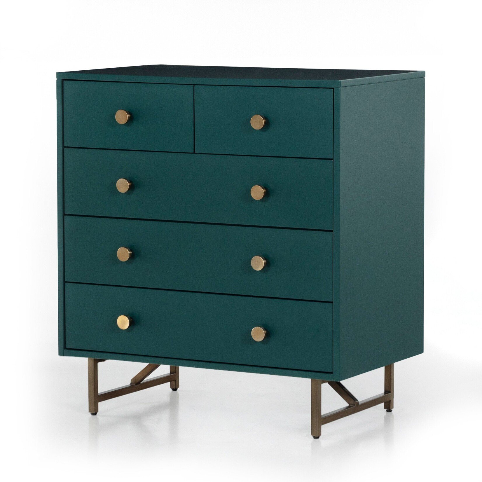 Four Hands Van 5 Drawer Dresser Juniper Green