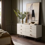 Four Hands Van 7 Drawer Dresser Matte Alabaster