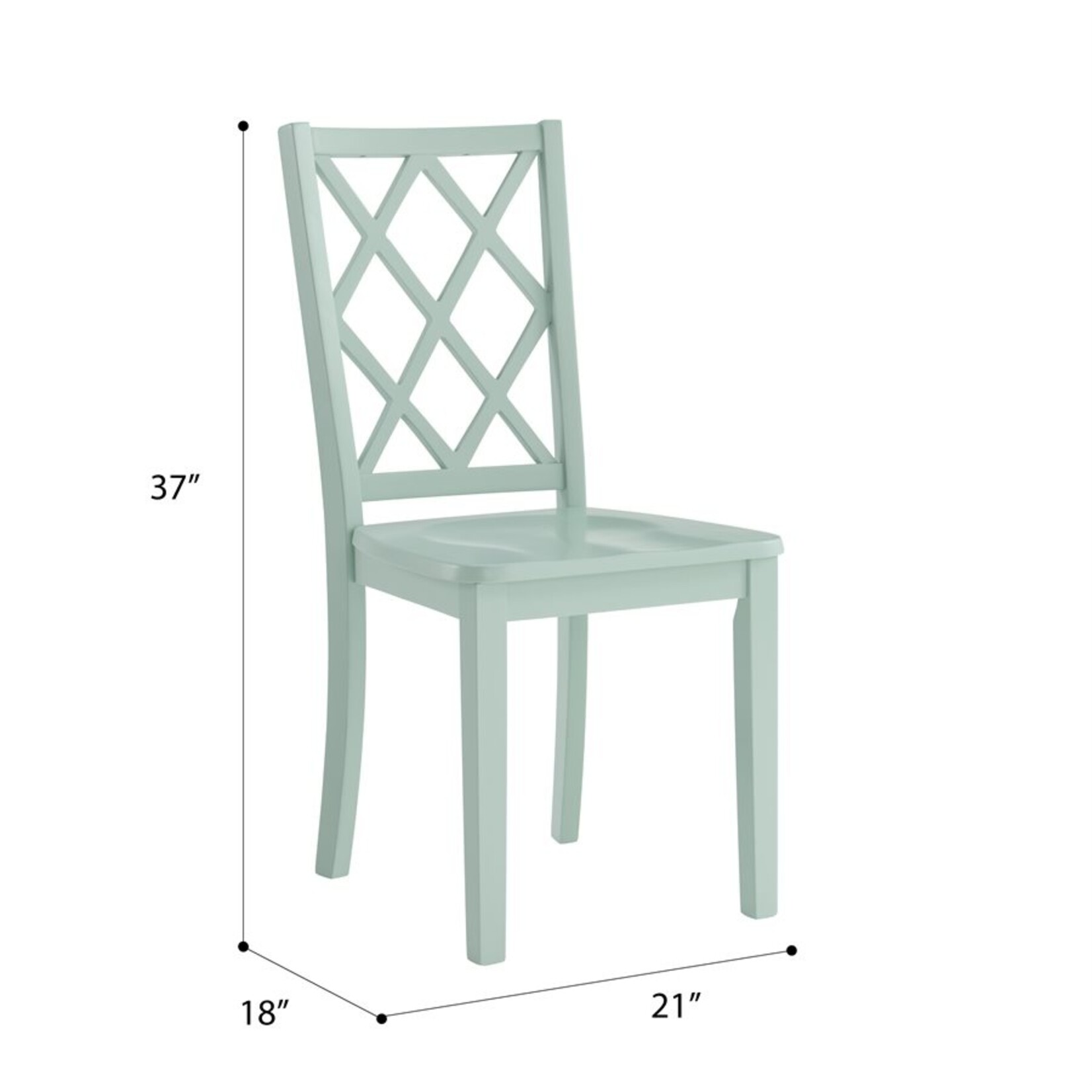 Dining table w/blue chairs