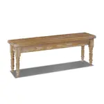 GrainWood Valerie Bench Driftwood
