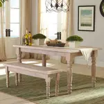 GrainWood Valerie 3pc Dining Set Driftwood