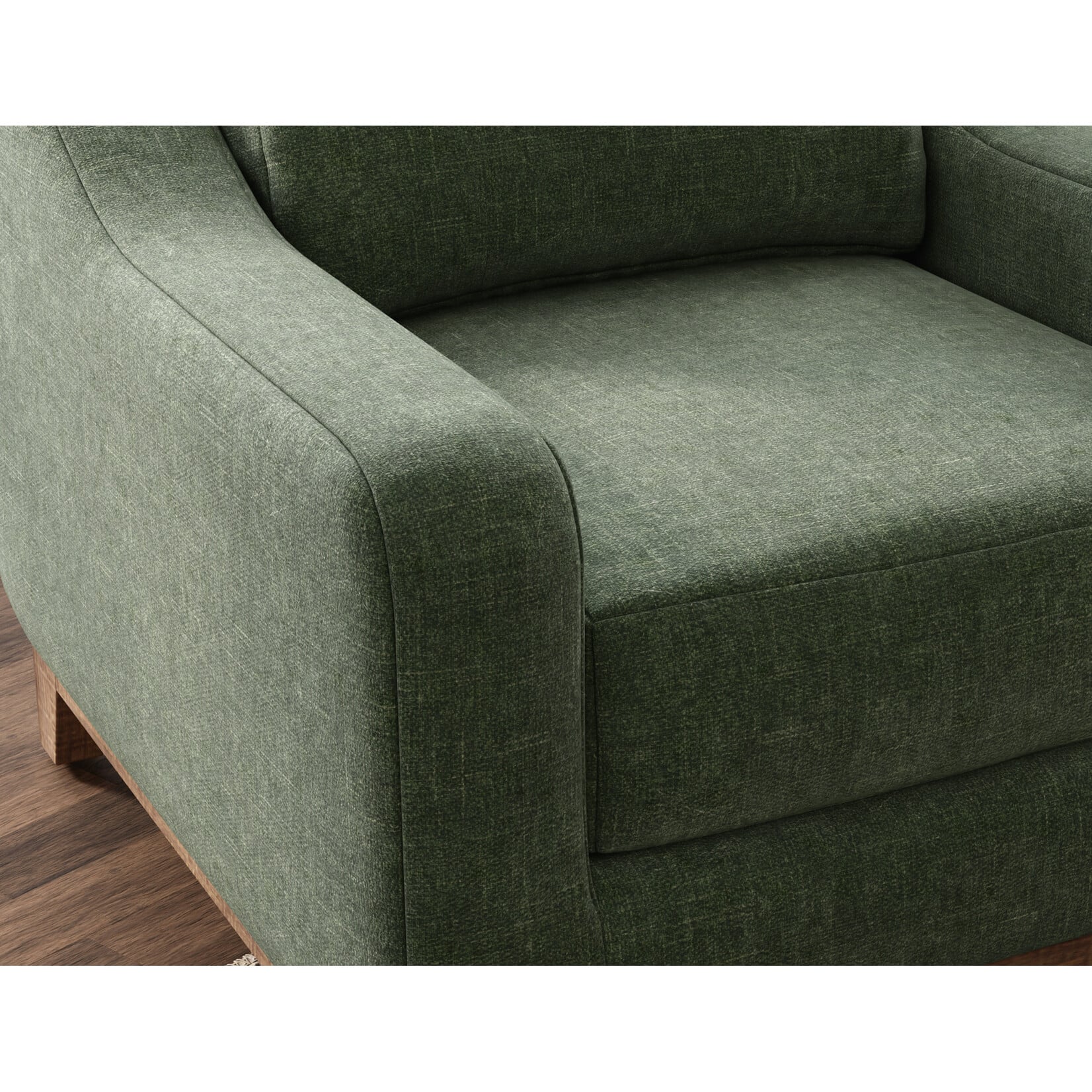 IFD Olivo Sofa and Chair 111 Green Fabric