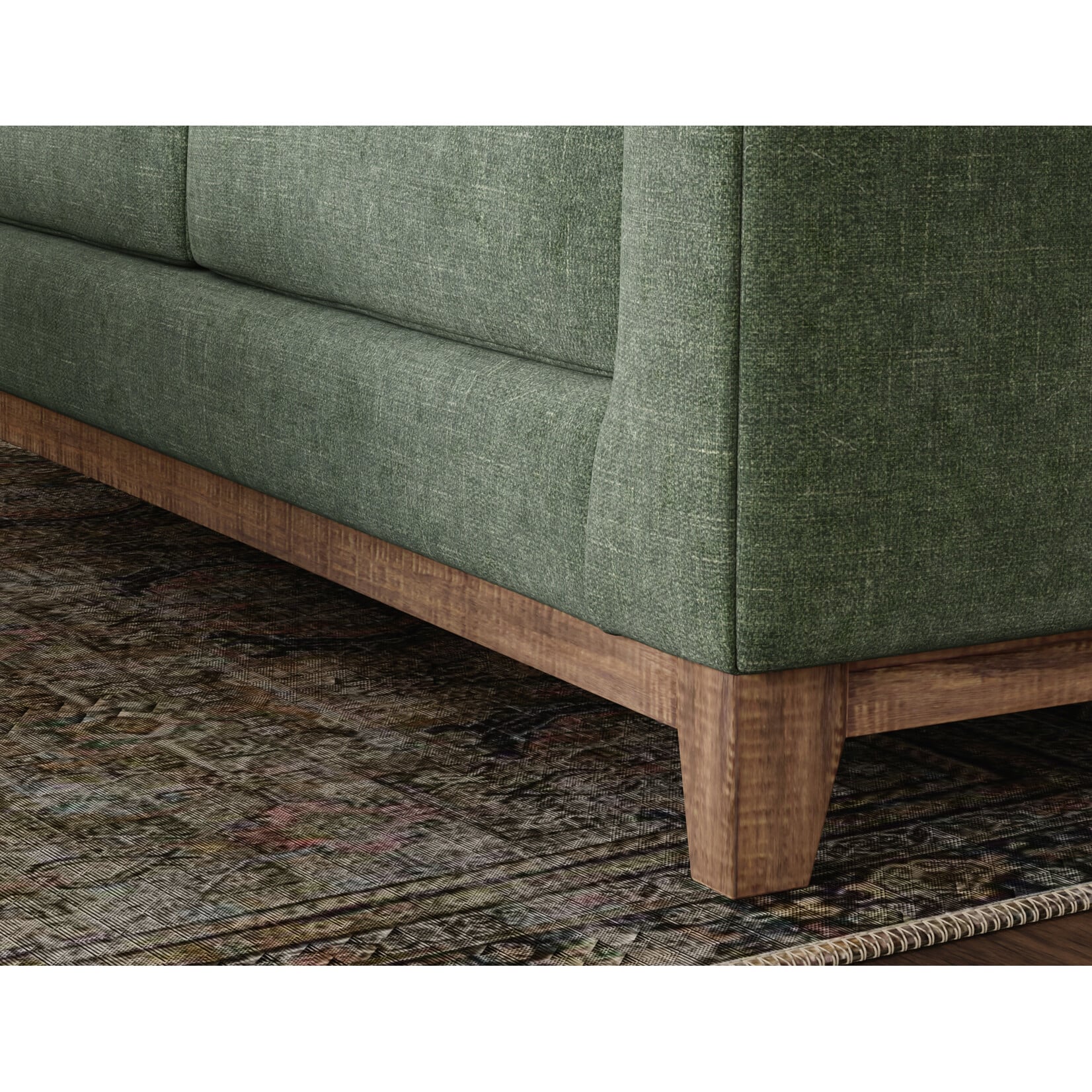IFD Olivo Sofa and Chair 111 Green Fabric
