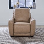 Liberty Furniture Blake Oatmeal Leather Power Recliner