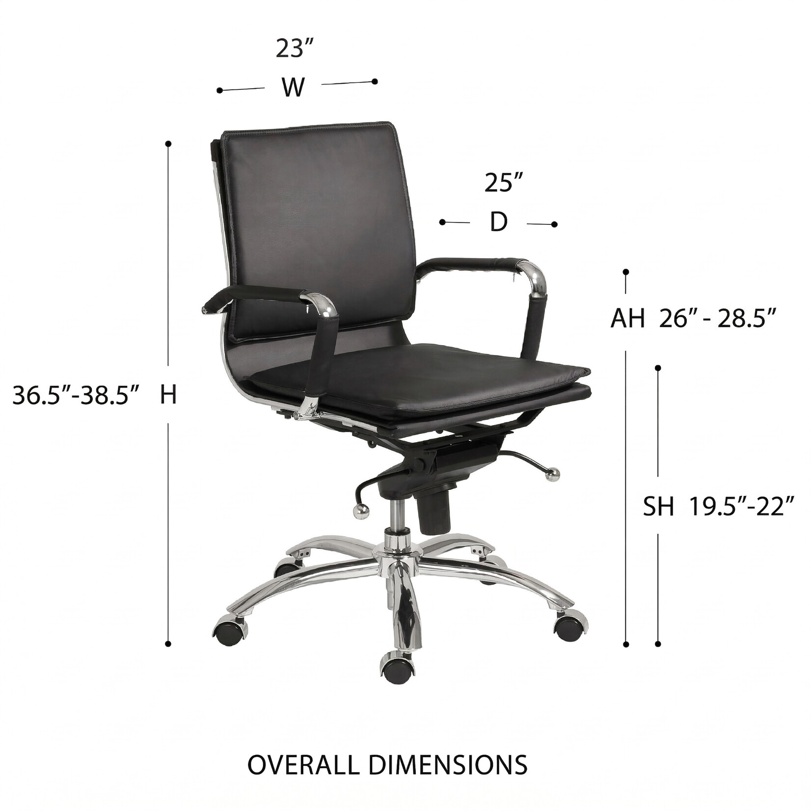 EuroStyle Gunar Office Chair 01263BLK