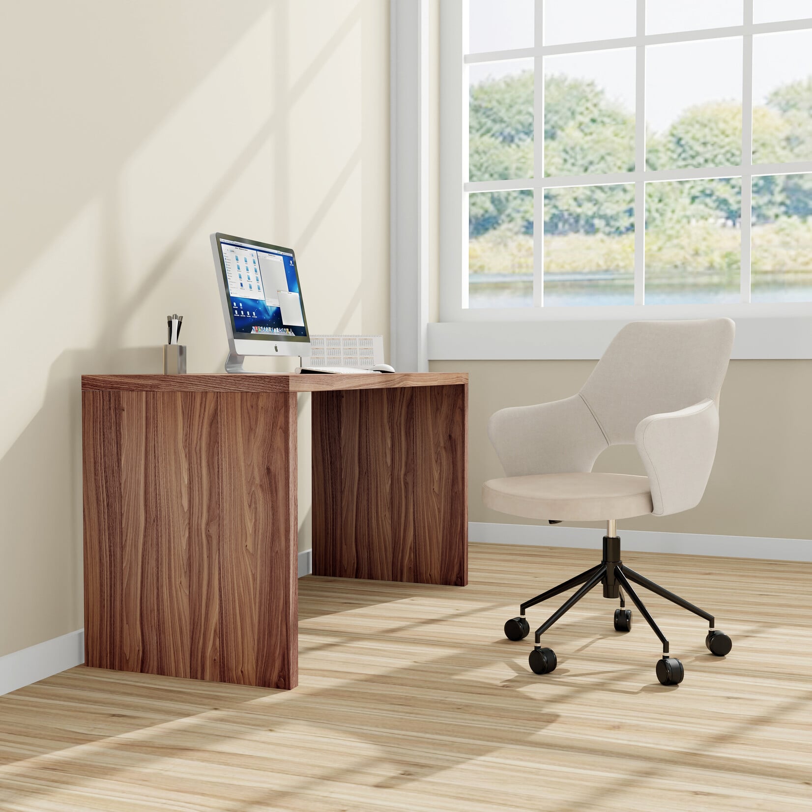 EuroStyle Abby 55 Desk 19710-WAL