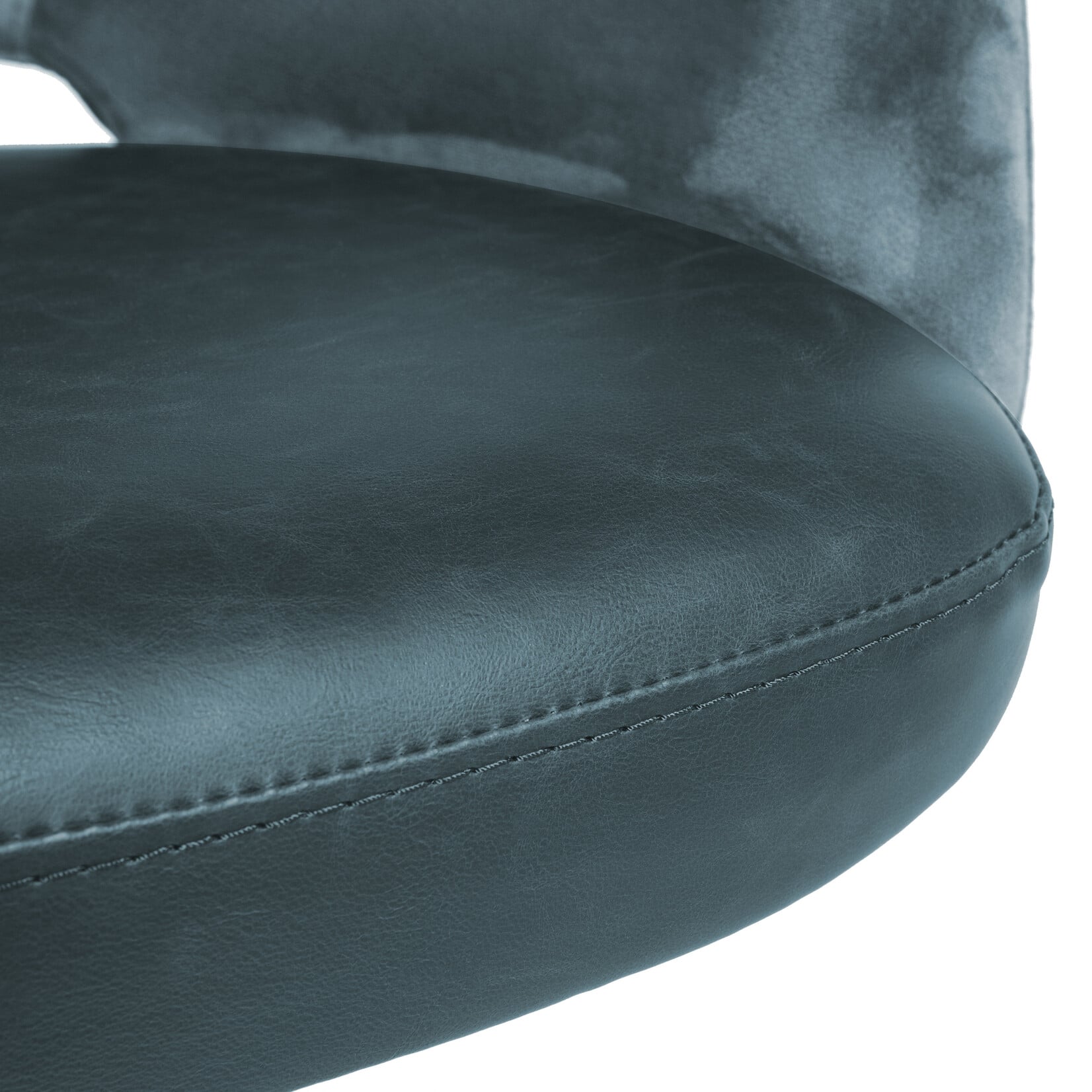 EuroStyle Desi Office Chair Blue Velvet 30492BLU