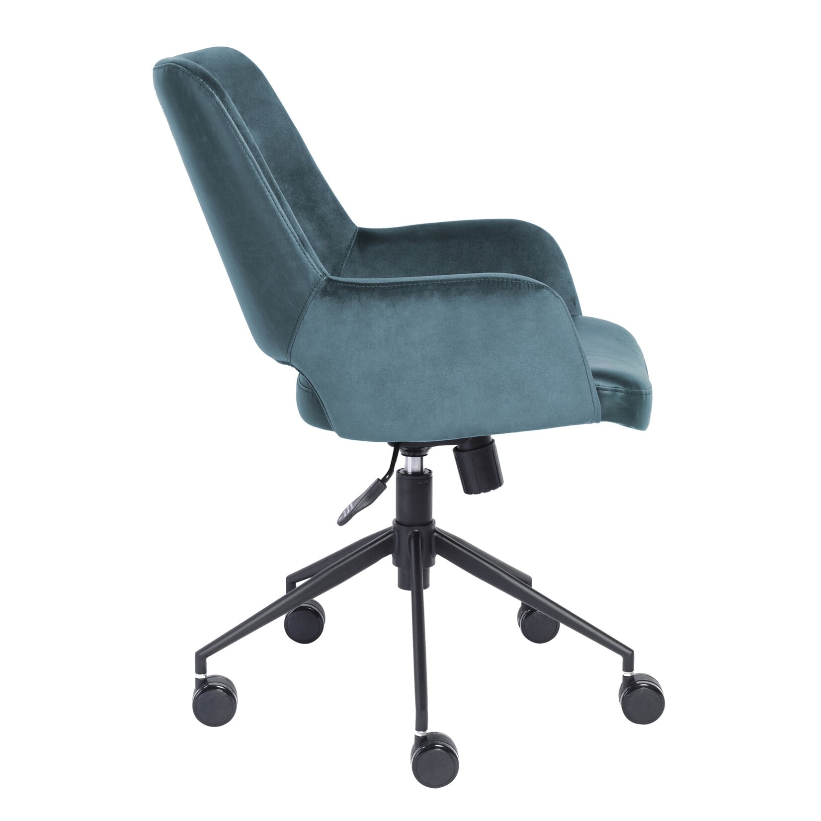 EuroStyle Desi Office Chair Blue Velvet 30492BLU
