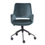 EuroStyle Desi Office Chair Blue Velvet 30492BLU