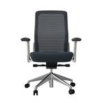 EuroStyle Eon Task Chair 415W GRY/WHT