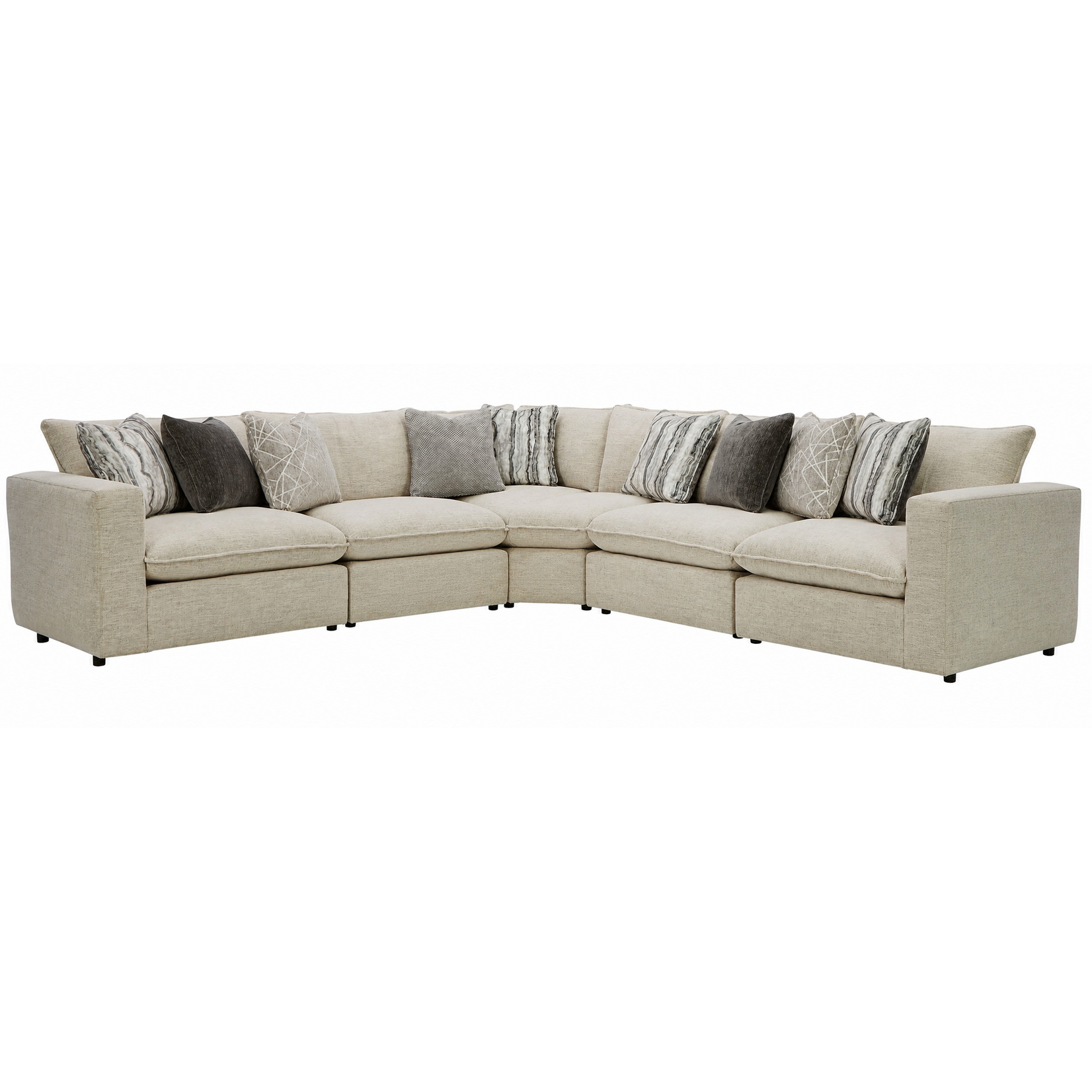 Craftmaster 7127 5pc Sectional Anquilla10/Jimba41/Cosmic41/Stratus41