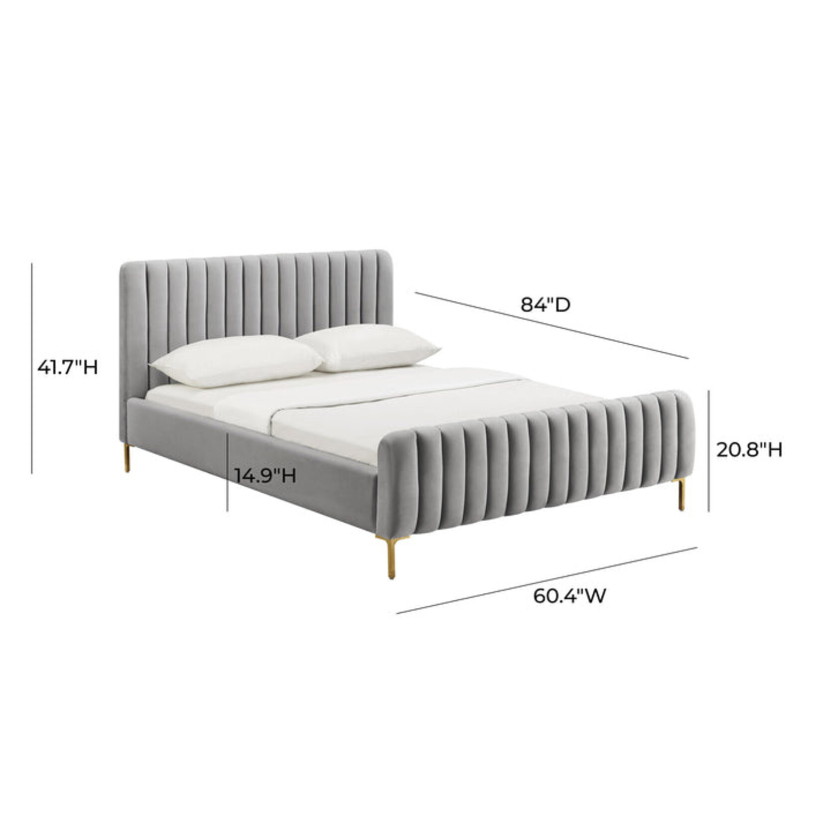 TOV Angela Grey Bed Full