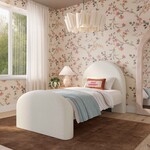 TOV Moon Cream Boucle Twin Bed
