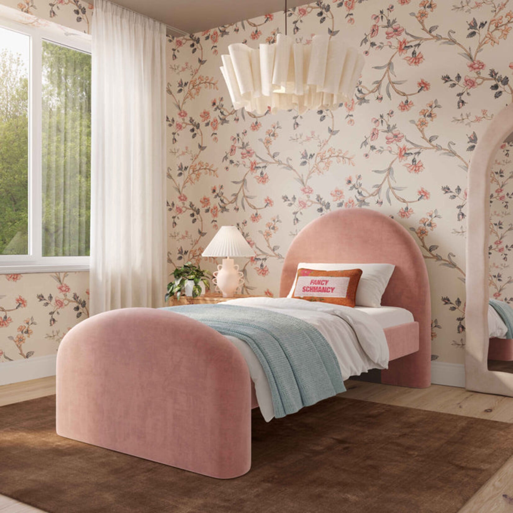 TOV Moon Rose Chenille Twin Bed