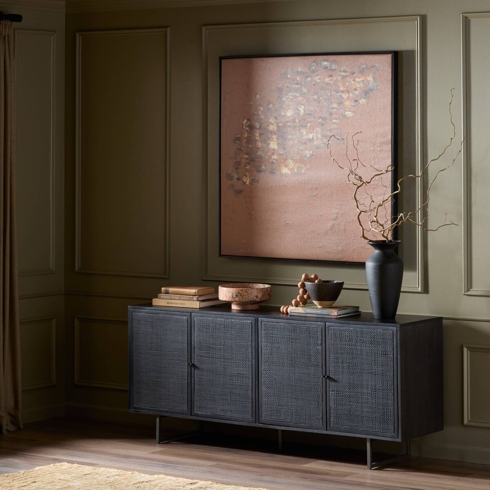 Four Hands Carmel Sideboard Black Wash