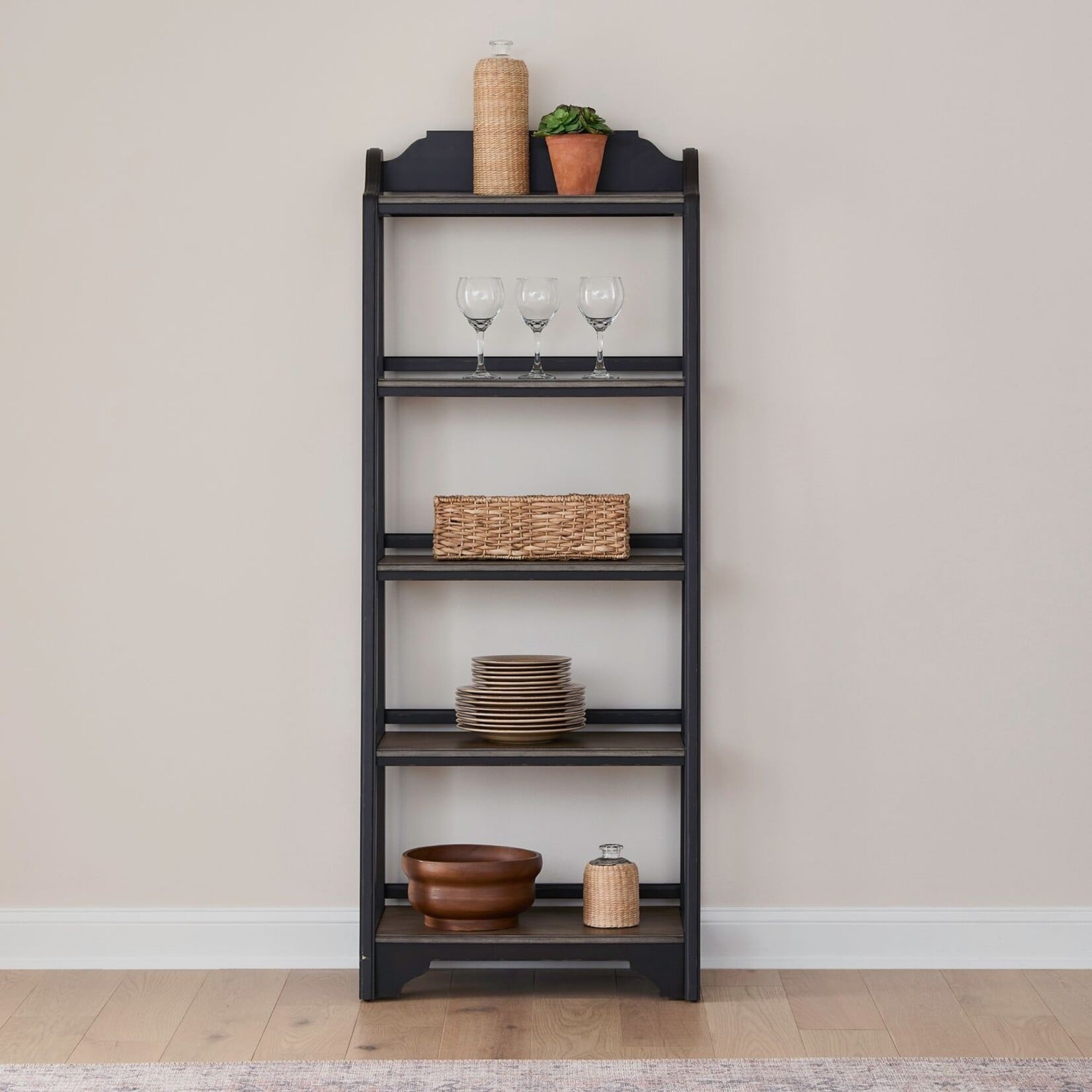 Liberty Furniture Magnolia Manor Leaning Pier Bookcase